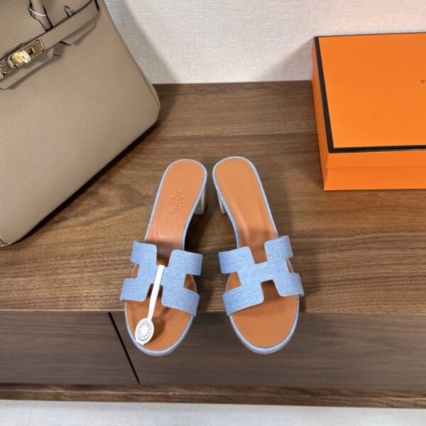 repliche,replica,perfette,siti di,affidabili,migliori siti,dove comprare,1:1,scarpe da ginnastica Serie di sandali in denim Hermes Oran Hermes H (4AF7)