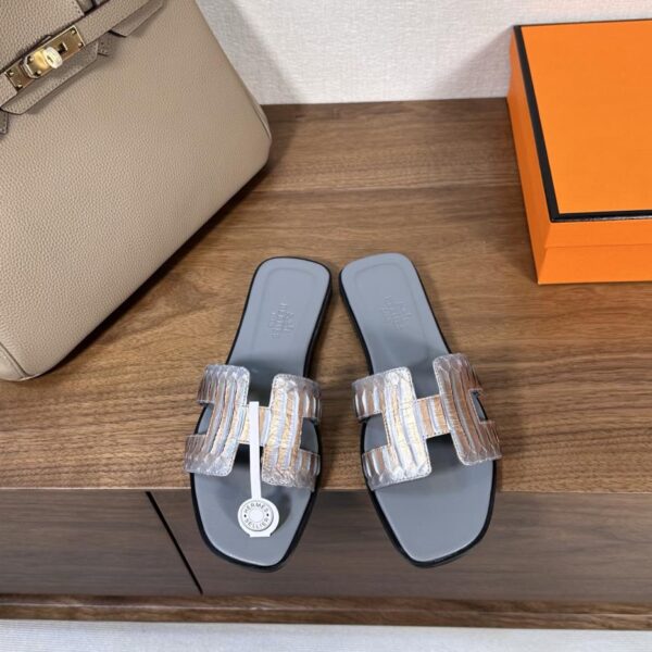 Hermes Oran Hermes H Sandali Serie Pelle di serpente (5AAE)