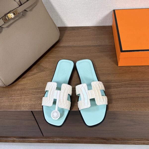 Hermes Oran Hermes H Sandali Serie Pelle di serpente (8B9B)