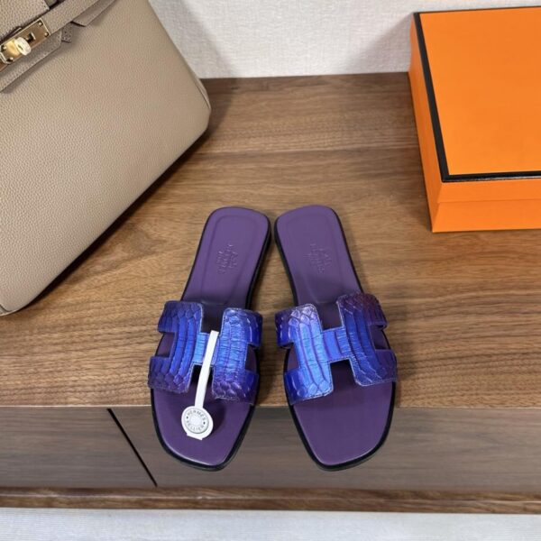 Hermes Oran Hermes H Sandali Serie Pelle di serpente (ADE7)