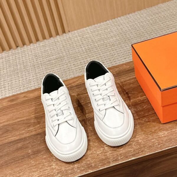 [Versione top] Scarpe da skate casual bianche da coppia Hermes Deep (6CF1)