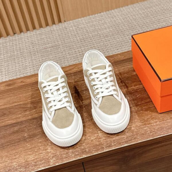 [Versione top] Scarpe da skate casual bianche da coppia Hermes Deep (CBA1)