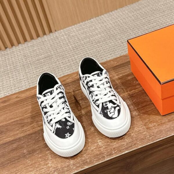 [Versione top] Scarpe da skate casual bianche da coppia Hermes Deep (AC89)