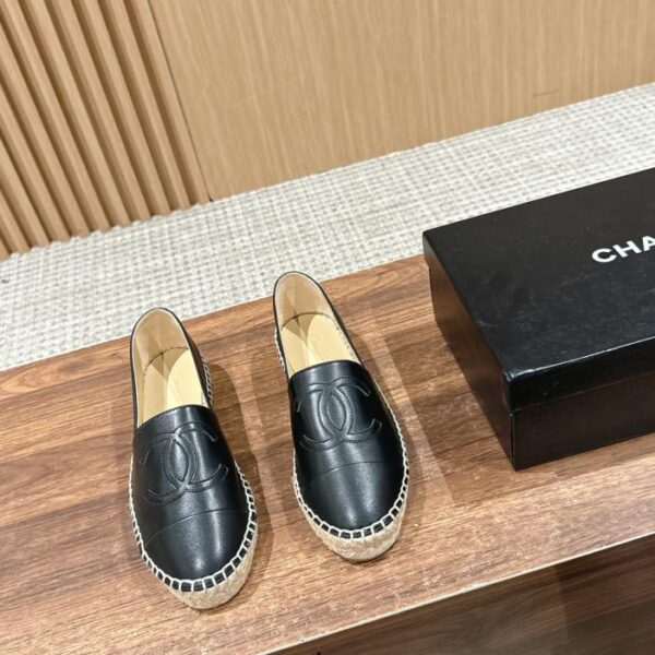 Scarpe da pescatore classiche Chanel primo strato di pelle di pecora