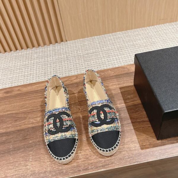 Scarpe da pescatore classiche Chanel primo strato di pelle di pecora