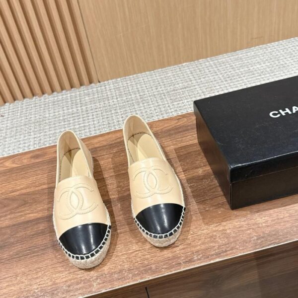 Scarpe da pescatore classiche Chanel primo strato di pelle di pecora