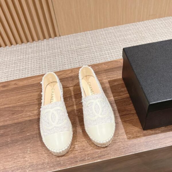 Scarpe da pescatore classiche Chanel primo strato di pelle di pecora
