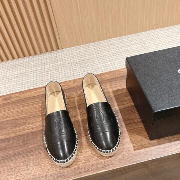 Scarpe da pescatore classiche Chanel primo strato di pelle di pecora
