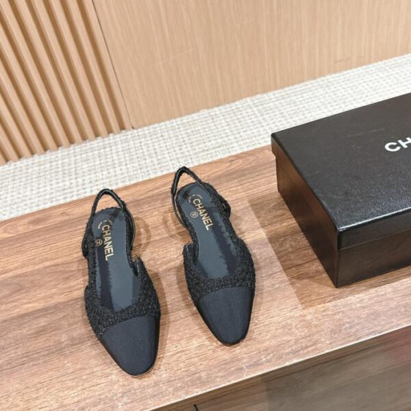 repliche,replica,perfette,siti di,affidabili,migliori siti,dove comprare,1:1,scarpe da ginnastica Chanel Slingback con tacco piatto