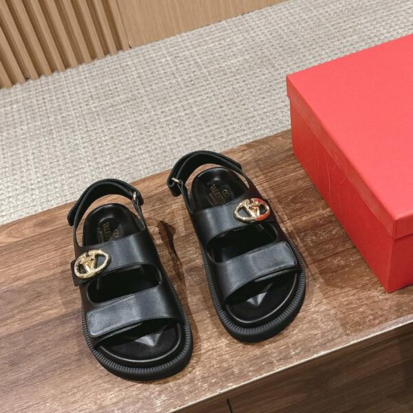 Valentino nuovi sandali da spiaggia in velcro con fibbia a V grandi Sandali casual in velcro
