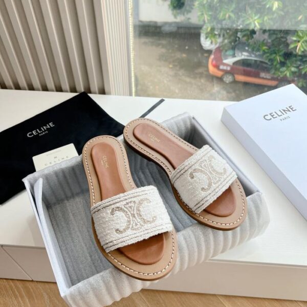repliche,replica,perfette,siti di,affidabili,migliori siti,dove comprare,1:1,scarpe da ginnastica CELINE G039 nuovi sandali primaverili ed estivi Arc de Triomphe Sandali e pantofole micro-etichetta con fondo piatto in stile britannico