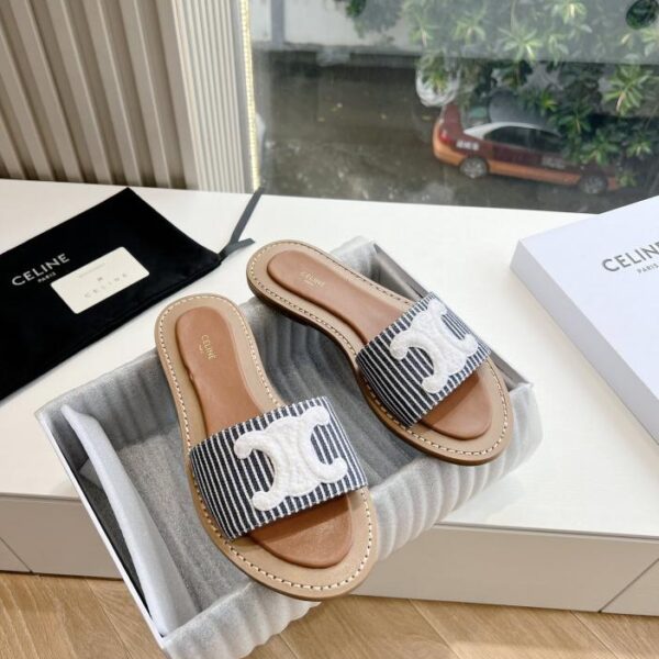 repliche,replica,perfette,siti di,affidabili,migliori siti,dove comprare,1:1,scarpe da ginnastica CELINE G039 nuovi sandali primaverili ed estivi Arc de Triomphe Sandali e pantofole micro-etichetta con fondo piatto in stile britannico