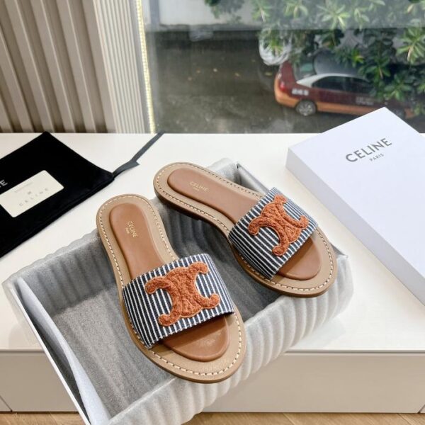 repliche,replica,perfette,siti di,affidabili,migliori siti,dove comprare,1:1,scarpe da ginnastica CELINE G039 nuovi sandali primaverili ed estivi Arc de Triomphe Sandali e pantofole micro-etichetta con fondo piatto in stile britannico