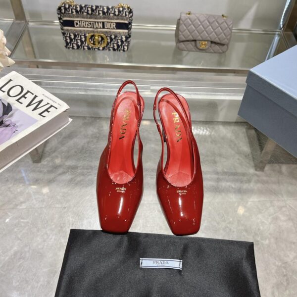repliche,replica,perfette,siti di,affidabili,migliori siti,dove comprare,1:1,scarpe da ginnastica PRADA punta quadrata tacco alto tacco quadrato sandali con tacco spesso scarpe vuote