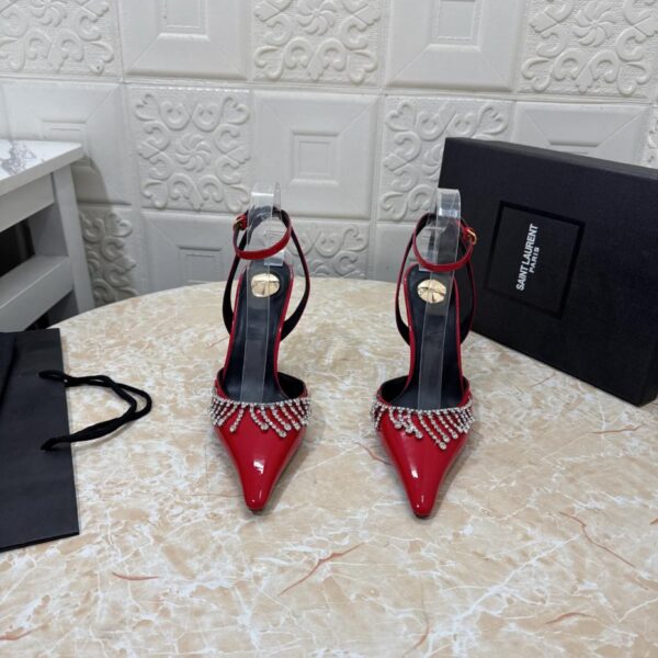 repliche,replica,perfette,siti di,affidabili,migliori siti,dove comprare,1:1,scarpe da ginnastica YSL nuove scarpe con punta decorata con strass
