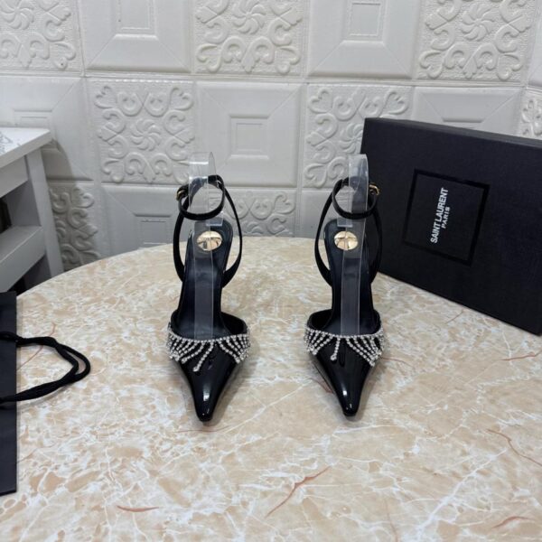 repliche,replica,perfette,siti di,affidabili,migliori siti,dove comprare,1:1,scarpe da ginnastica YSL nuove scarpe con punta decorata con strass