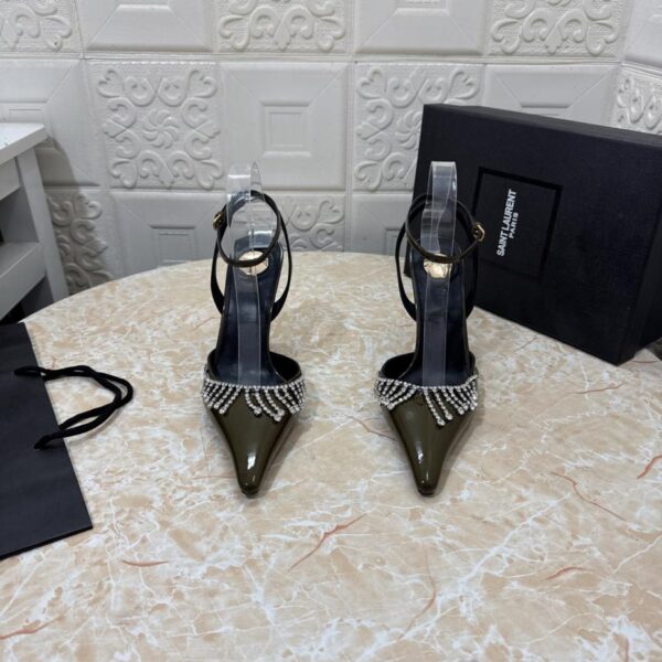repliche,replica,perfette,siti di,affidabili,migliori siti,dove comprare,1:1,scarpe da ginnastica YSL nuove scarpe con punta decorata con strass