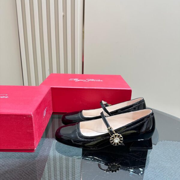 Scarpe Mary Jane con fibbia Rover Vivier RV Diamond