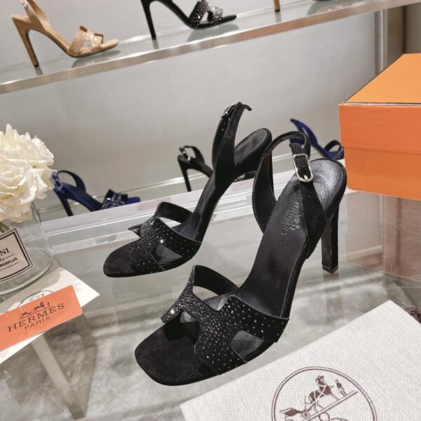 Hermes inizio primavera contatore nuova serie di sandali col tacco alto, altezza del tacco, tacco a spillo 10,5 cm