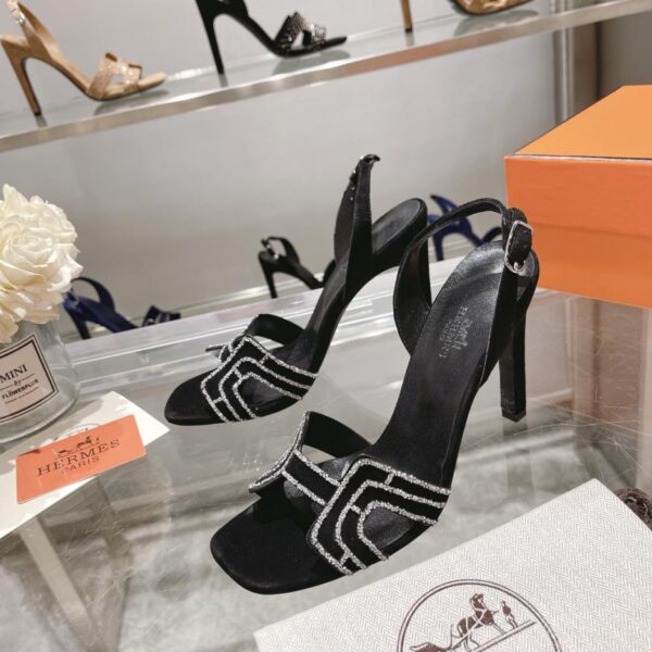 Hermes inizio primavera contatore nuova serie di sandali col tacco alto, altezza del tacco, tacco a spillo 10,5 cm