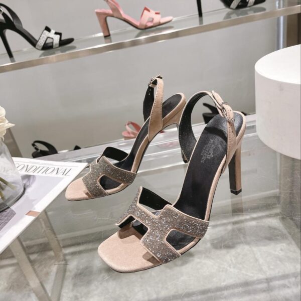 Hermes inizio primavera contatore nuova serie di sandali col tacco alto, altezza del tacco, tacco a spillo 10,5 cm