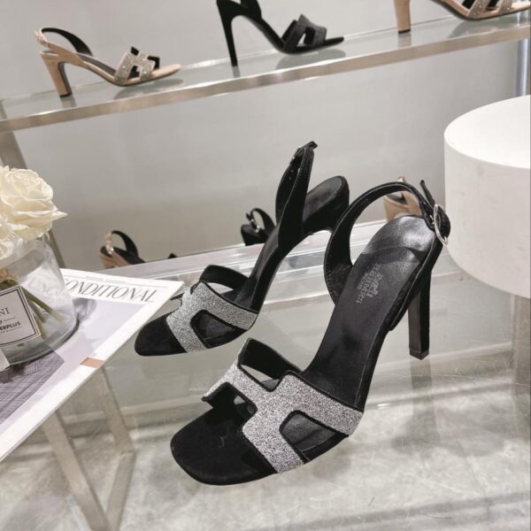 Hermes inizio primavera contatore nuova serie di sandali col tacco alto, altezza del tacco, tacco a spillo 10,5 cm