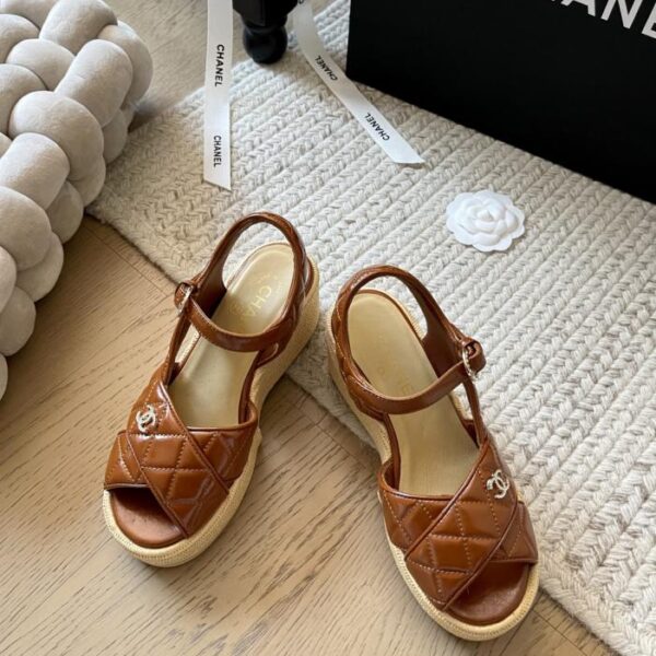 repliche,replica,perfette,siti di,affidabili,migliori siti,dove comprare,1:1,scarpe da ginnastica Chanel inizio primavera nuovi sandali con piattaforma acqua con suola spessa piattaforma impermeabile 4 cm tacco 12 cm