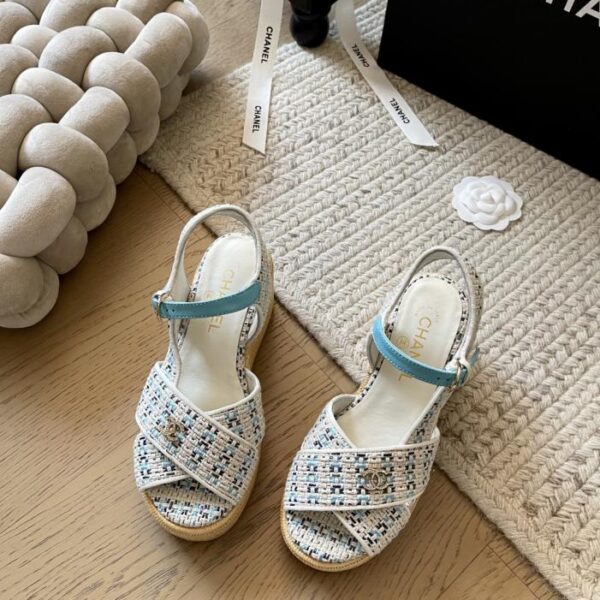 repliche,replica,perfette,siti di,affidabili,migliori siti,dove comprare,1:1,scarpe da ginnastica Chanel inizio primavera nuovi sandali con piattaforma acqua con suola spessa piattaforma impermeabile 4 cm tacco 12 cm