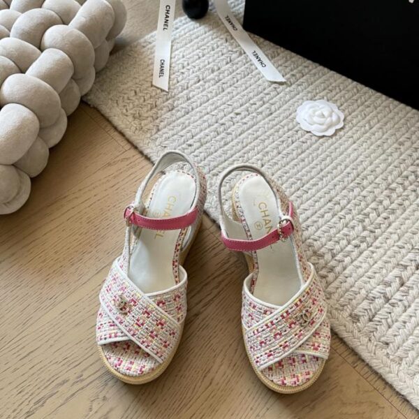repliche,replica,perfette,siti di,affidabili,migliori siti,dove comprare,1:1,scarpe da ginnastica Chanel inizio primavera nuovi sandali con piattaforma acqua con suola spessa piattaforma impermeabile 4 cm tacco 12 cm
