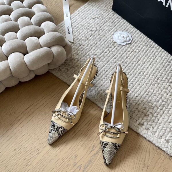 repliche,replica,perfette,siti di,affidabili,migliori siti,dove comprare,1:1,scarpe da ginnastica Chanel inizio primavera nuovi tacchi alti con fiocco con altezza tacco 6,5 cm
