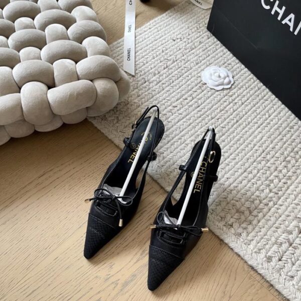 repliche,replica,perfette,siti di,affidabili,migliori siti,dove comprare,1:1,scarpe da ginnastica Chanel inizio primavera nuovi tacchi alti con fiocco con altezza tacco 6,5 cm