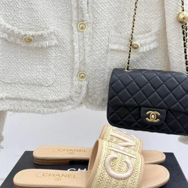 repliche,replica,perfette,siti di,affidabili,migliori siti,dove comprare,1:1,scarpe da ginnastica CHANEL Pantofole con cinturino con lettera per la primavera e l’estate