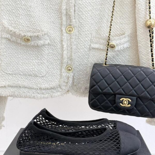 repliche,replica,perfette,siti di,affidabili,migliori siti,dove comprare,1:1,scarpe da ginnastica CHANEL classiche ballerine piatte con doppia C in pizzo primaverile ed estivo