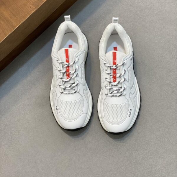 Prada Scarpe da Ginnastica Casual in Pelle da Uomo