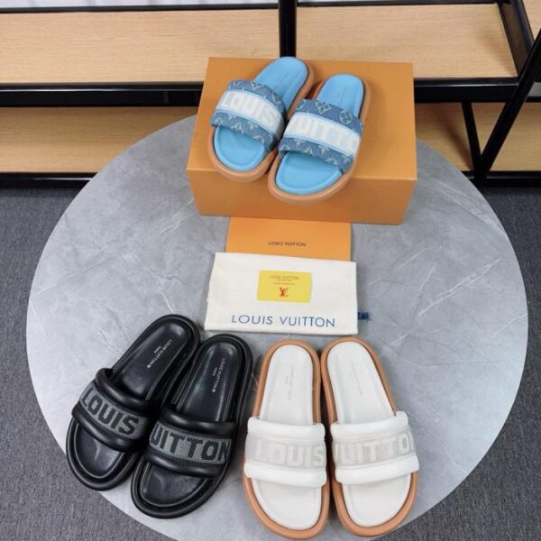 Pantofole in paglia versione top di Louis Vuitton