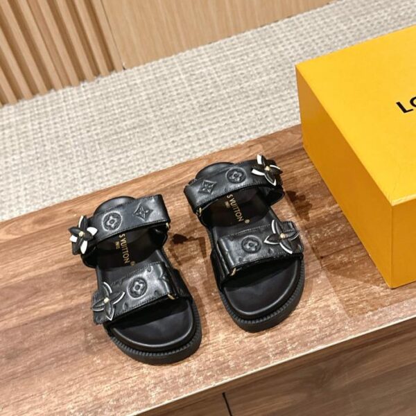 repliche,replica,perfette,siti di,affidabili,migliori siti,dove comprare,1:1,scarpe da ginnastica Nuovi sandali in rilievo di Louis Vuitton