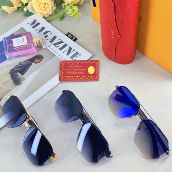 repliche,replica,perfette,siti di,affidabili,migliori siti,dove comprare,1:1,scarpe da ginnastica Occhiali da sole Cartier Metal Double Bridge da uomo Toad Mirror Cool Black Fashion