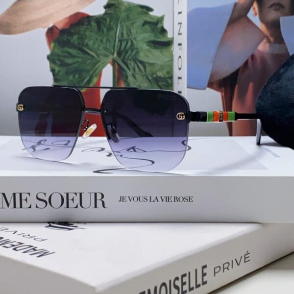 repliche,replica,perfette,siti di,affidabili,migliori siti,dove comprare,1:1,scarpe da ginnastica Gli ultimi occhiali da sole senza montatura di Gucci, occhiali da sole, accattivanti pellicole multicolori ad alta definizione, montatura quadrata Y2K, unisex (3D1E)