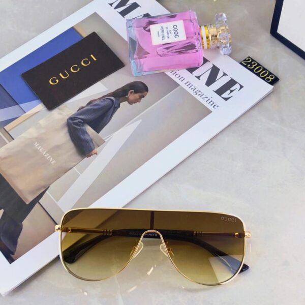 repliche,replica,perfette,siti di,affidabili,migliori siti,dove comprare,1:1,scarpe da ginnastica GUCCI nuova maschera aviatore in metallo di grandi dimensioni per occhiali da sole uomo e donna (BDB0)