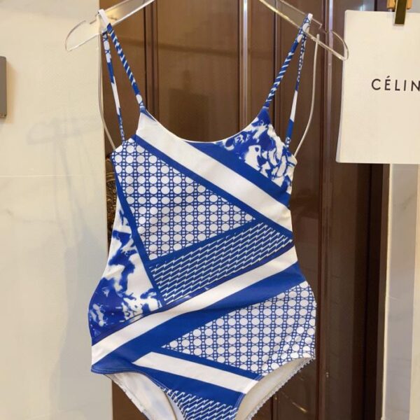 Nuovo costume da bagno intero stile halter Dior