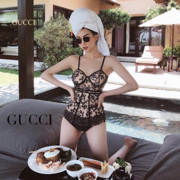 repliche,replica,perfette,siti di,affidabili,migliori siti,dove comprare,1:1,scarpe da ginnastica Costume da bagno sexy in pizzo Gucci 👙