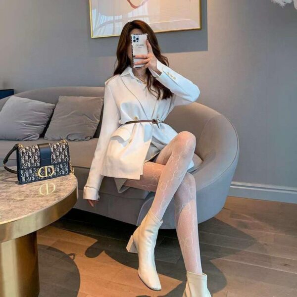 repliche,replica,perfette,siti di,affidabili,migliori siti,dove comprare,1:1,scarpe da ginnastica (1 paio per scatola) Collant a rete Gucci Big G con lettera