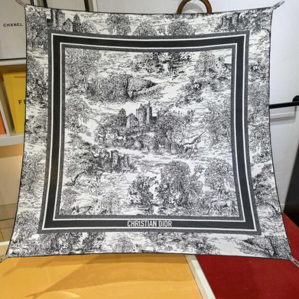 repliche,replica,perfette,siti di,affidabili,migliori siti,dove comprare,1:1,scarpe da ginnastica SDO2502 Sciarpa quadrata in seta da 90 cm con stampa Dior Scottish Jouy originale