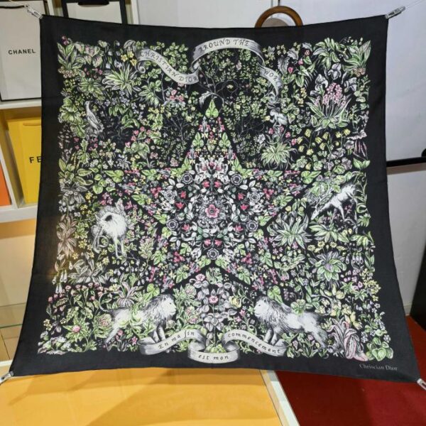 repliche,replica,perfette,siti di,affidabili,migliori siti,dove comprare,1:1,scarpe da ginnastica SDO2505 Sciarpa quadrata in seta da 90 cm con stampa motivo originale Dior Around the World