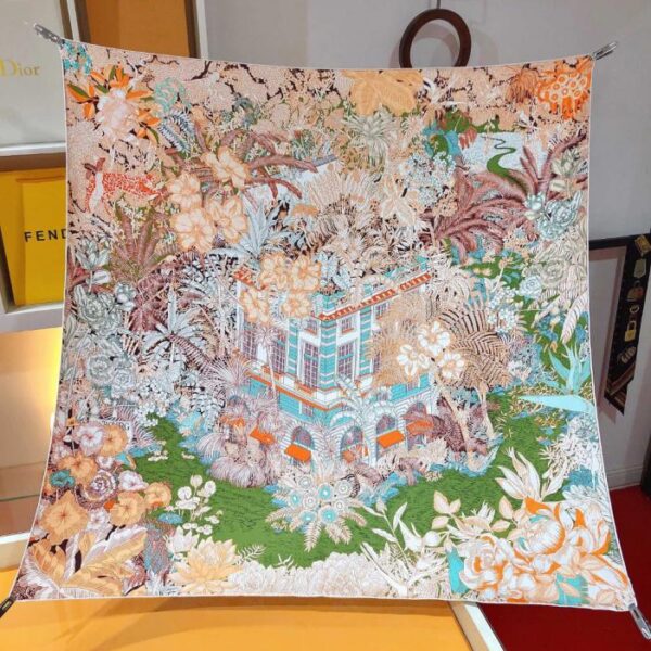 repliche,replica,perfette,siti di,affidabili,migliori siti,dove comprare,1:1,scarpe da ginnastica SHMS2232 ️Hermès [Tropical Jungle Edition Fubao] Sciarpa quadrata in seta da 90 cm