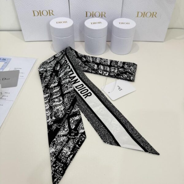 Sciarpa Dior twilly, classico stile mappa di Parigi