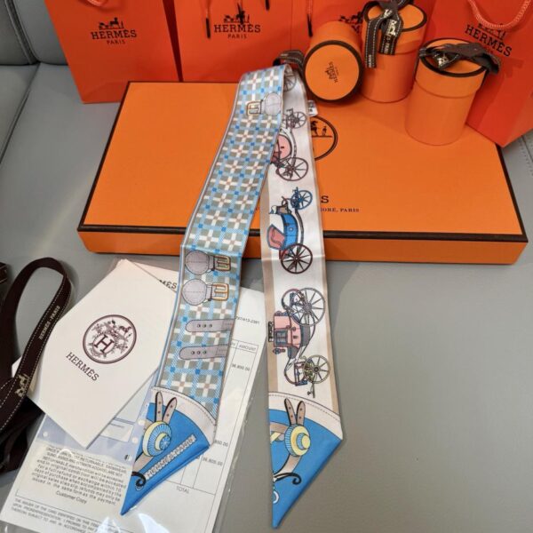 repliche,replica,perfette,siti di,affidabili,migliori siti,dove comprare,1:1,scarpe da ginnastica Sciarpa Hermes “New Car” Twilly (100% seta di gelso)