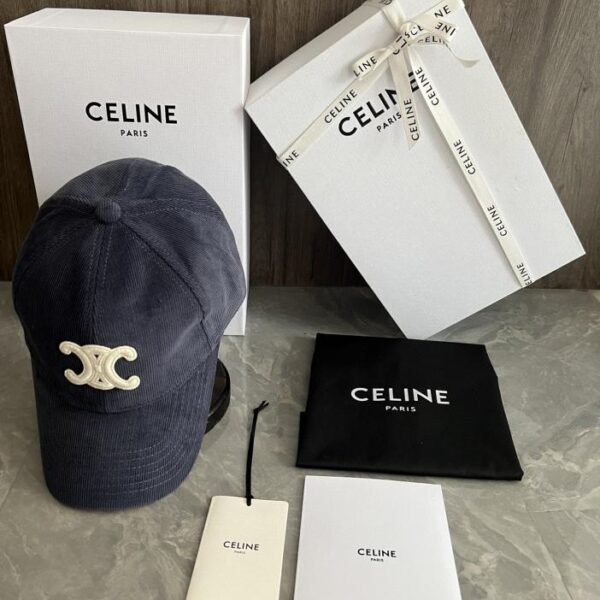 repliche,replica,perfette,siti di,affidabili,migliori siti,dove comprare,1:1,scarpe da ginnastica Cappellino da baseball personalizzato originale CELINE realizzato in materiale originale di velluto a coste. Toppa con logo Arc de Triomphe (972D)