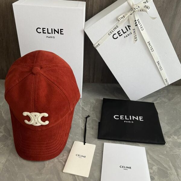 repliche,replica,perfette,siti di,affidabili,migliori siti,dove comprare,1:1,scarpe da ginnastica Cappellino da baseball personalizzato originale CELINE realizzato in materiale di velluto a coste originale Toppa con logo Arc de Triomphe (9A35)