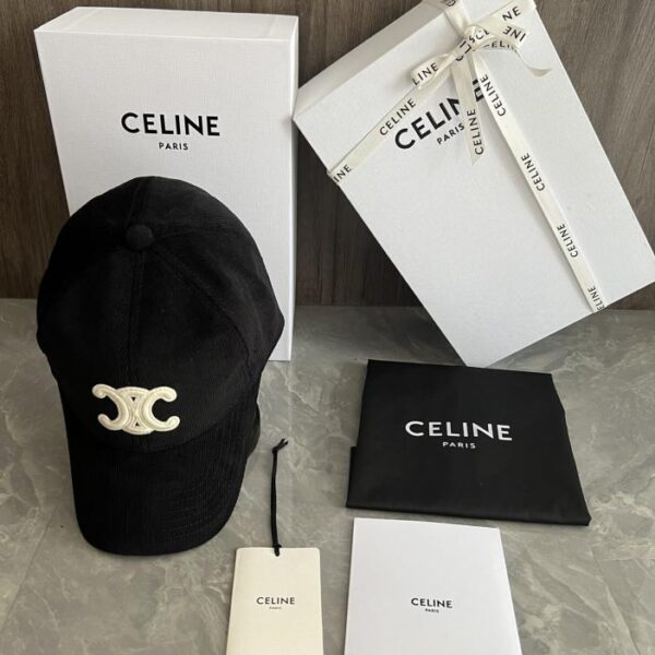 repliche,replica,perfette,siti di,affidabili,migliori siti,dove comprare,1:1,scarpe da ginnastica Cappellino da baseball personalizzato originale CELINE realizzato in materiale originale di velluto a coste. Toppa con logo Arc de Triomphe (AEB1)